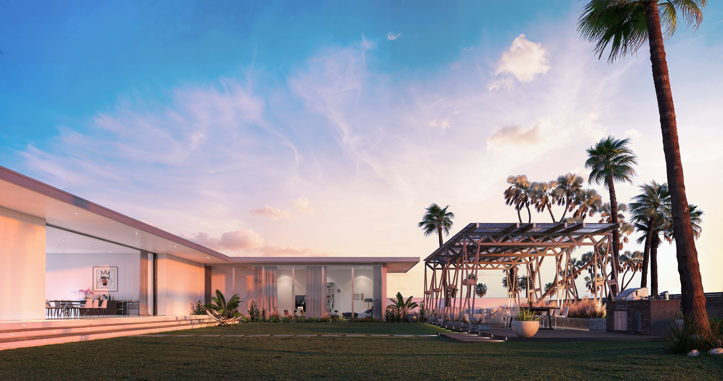 Miami sunset installation